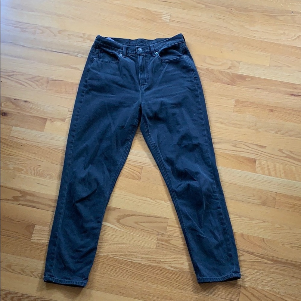 American Eagle Black Mom Jeans